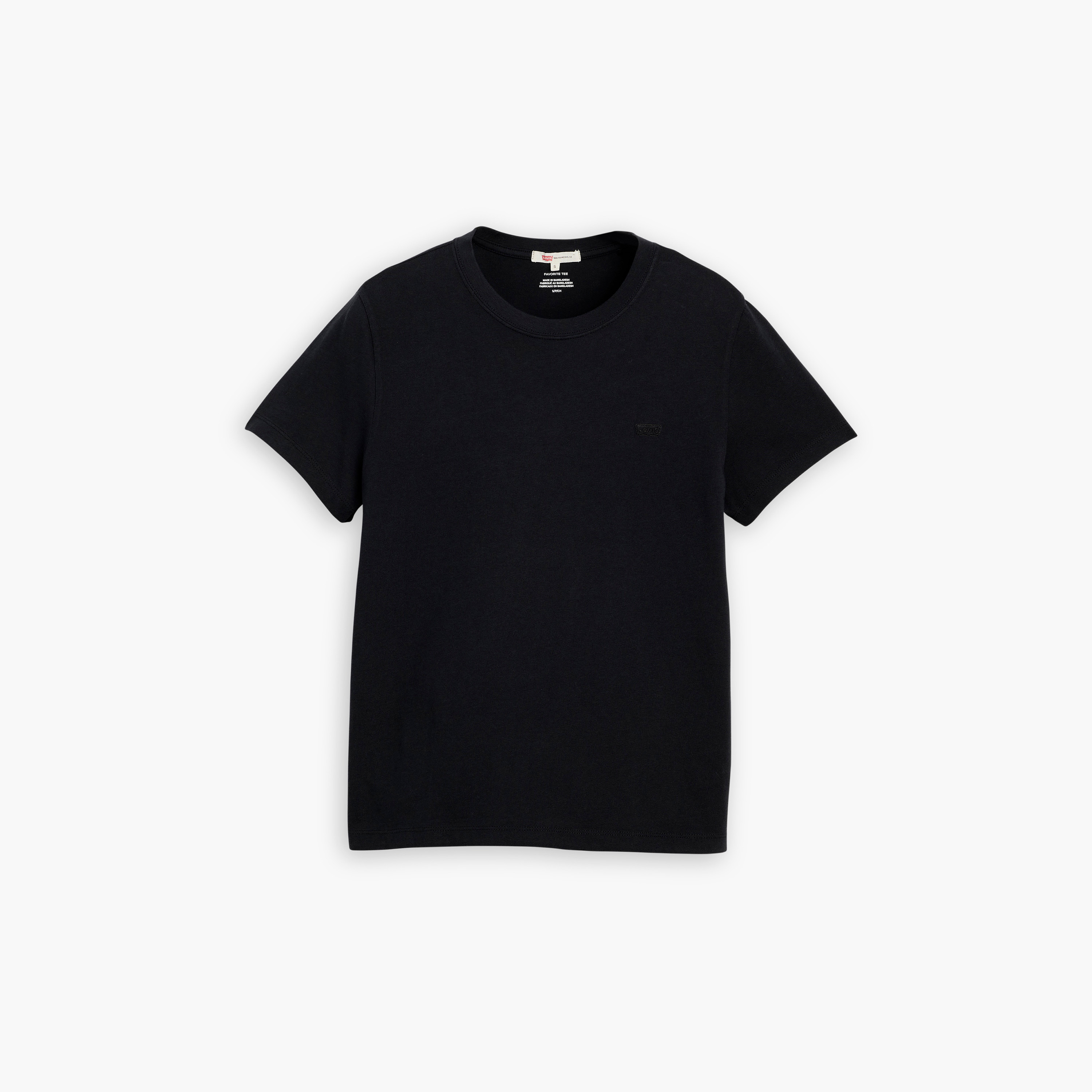تي شيرت نسائي سادة بأكمام قصيرة ورقبة دائرية من ليفايس-women-clothing-tshirts-image-5