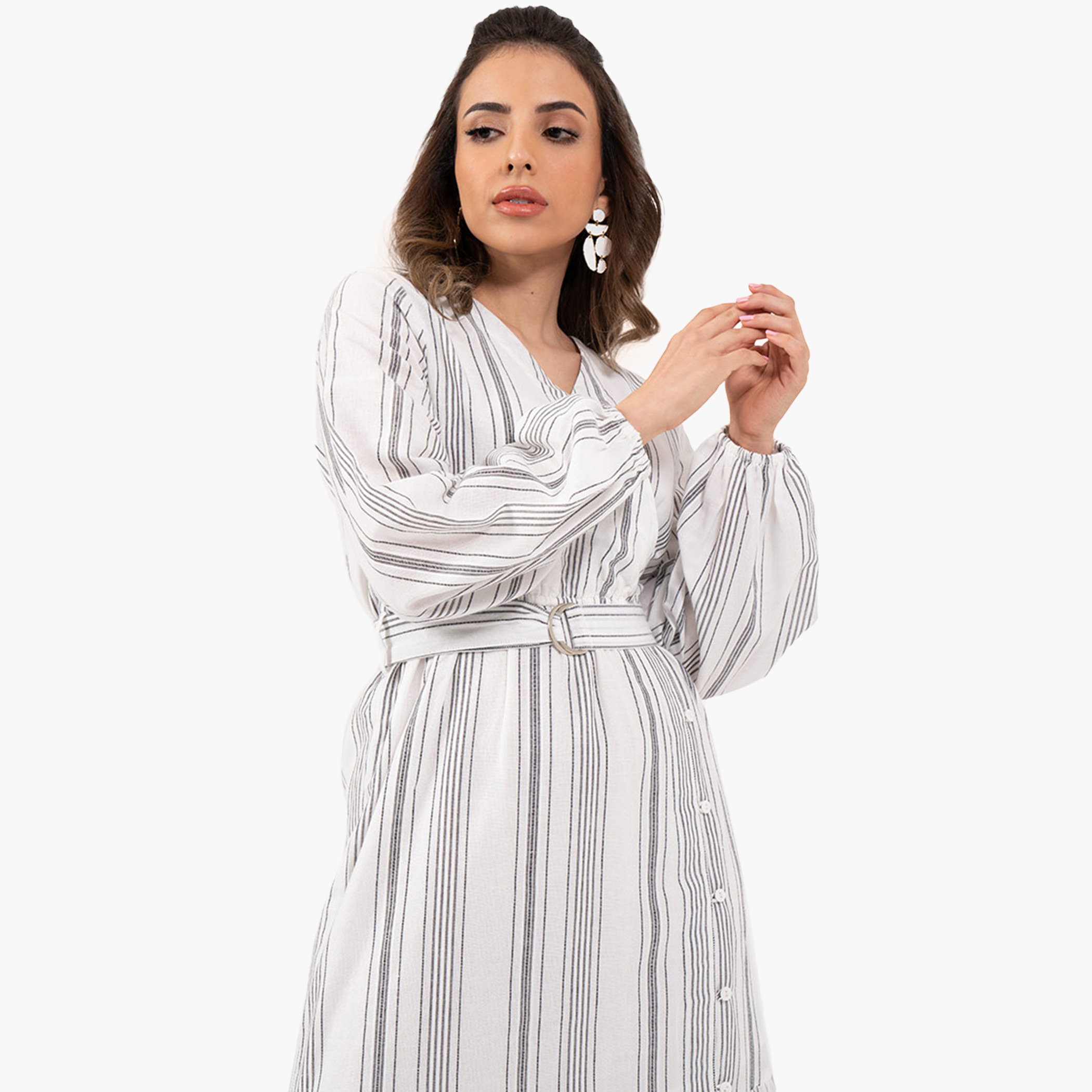 رينا  أبيض طويل فستان-women-clothing-dresses-image-3
