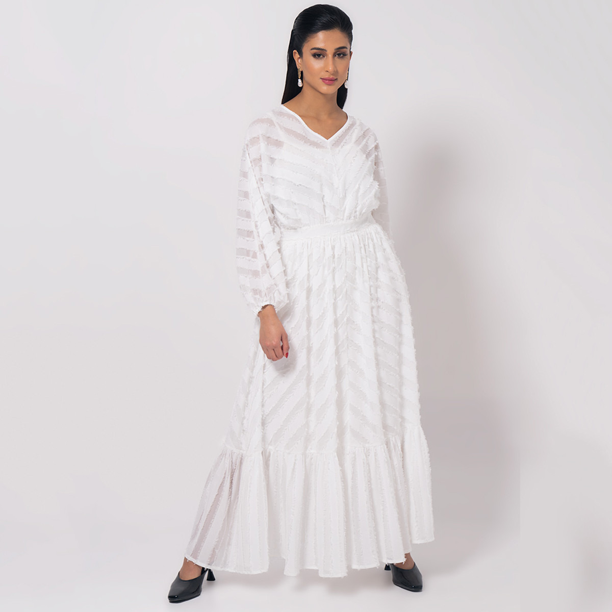 رينا  أبيض طويل فستان-women-clothing-dresses-image-1
