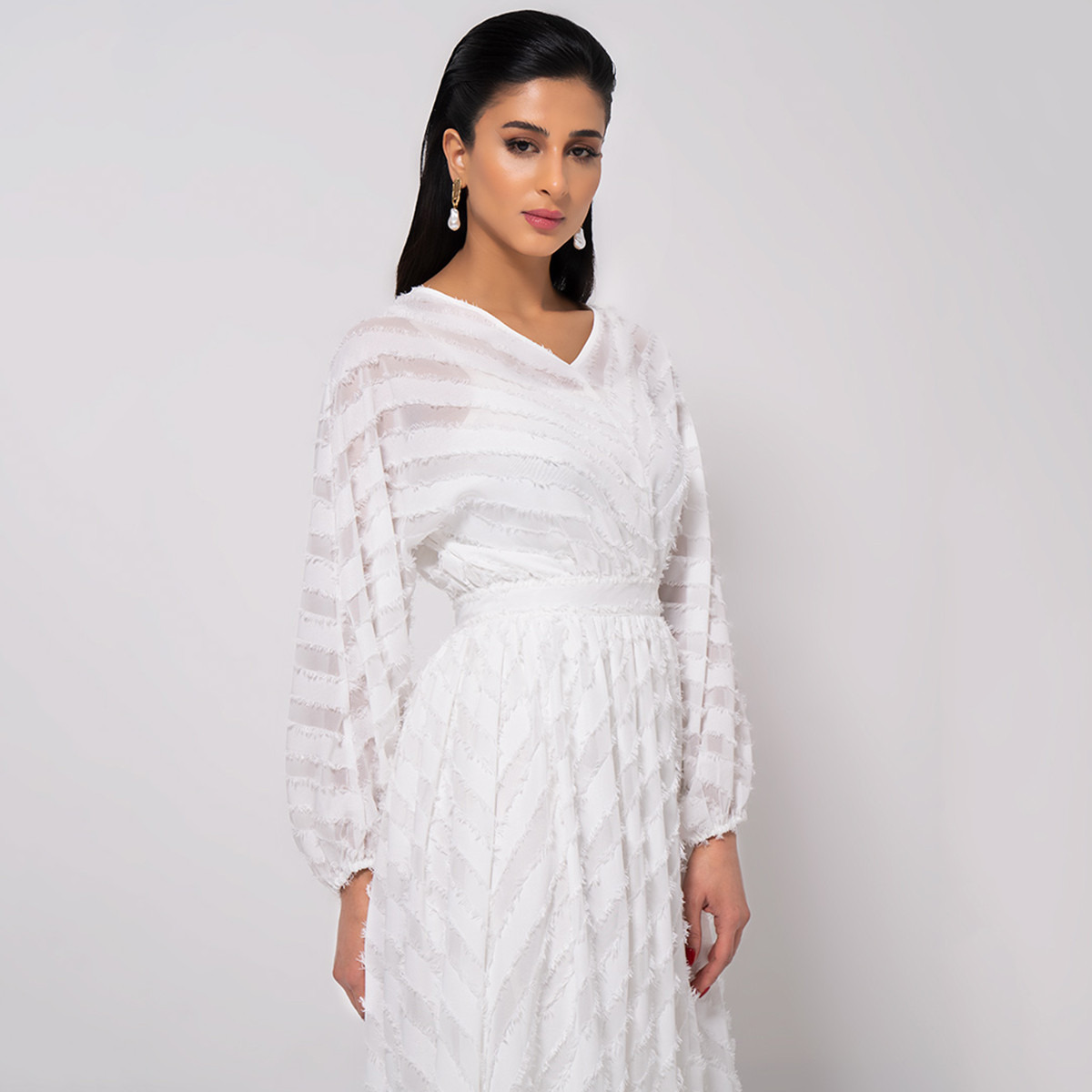 رينا  أبيض طويل فستان-women-clothing-dresses-image-2