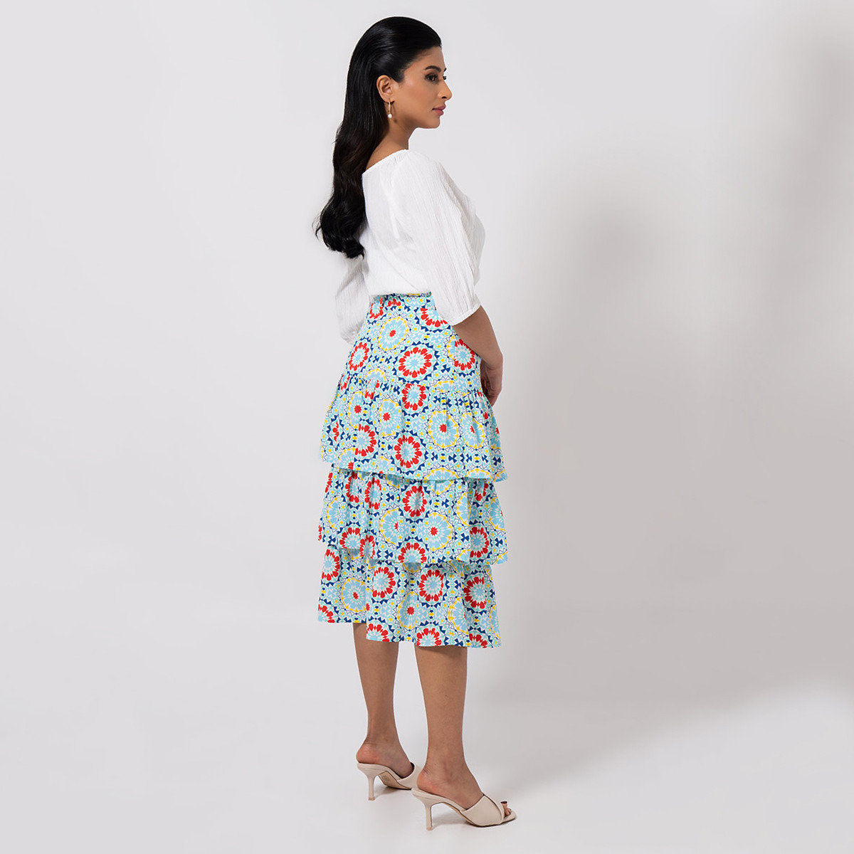 RINA Cotton & Polyester Solid Women White Top-women-clothing-shirtsandblouses-blouses-image-3