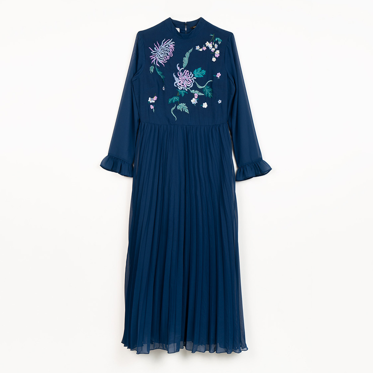رينا  أزرق متوسط الطول فستان-women-clothing-dresses-image-4