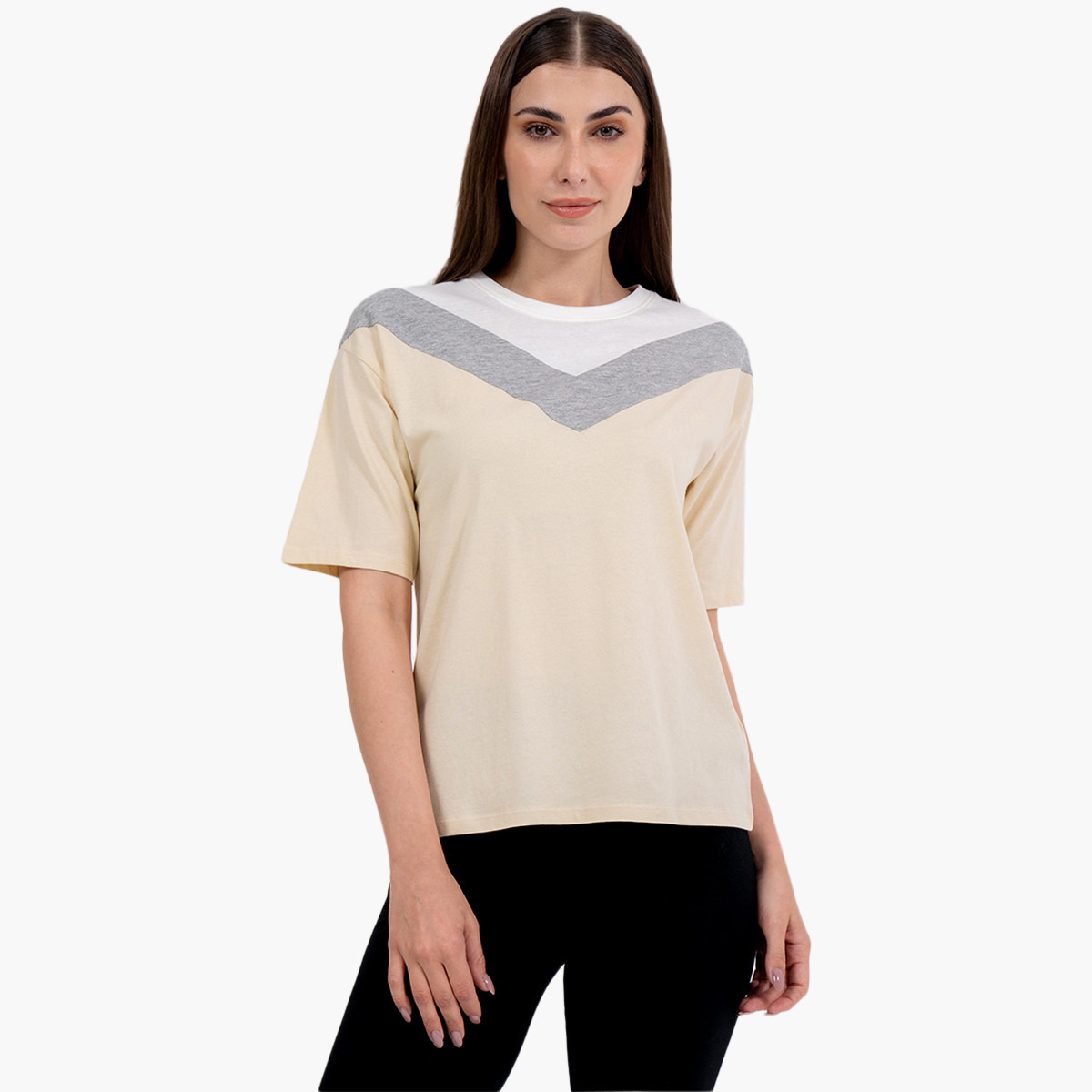 Rina Women Solid Short Sleeves T-Shirt-women-clothing-tshirts-image-2