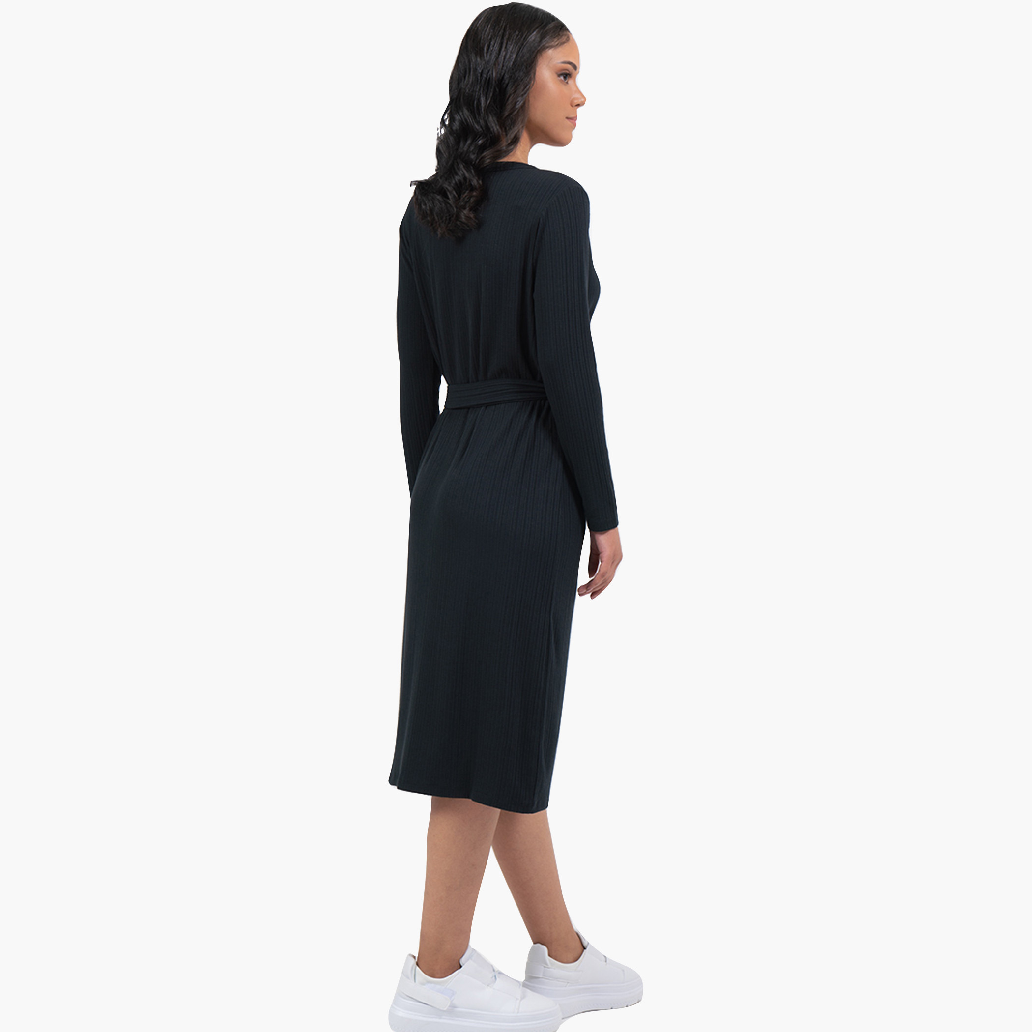 رينا أسود متوسط الطول فستان-women-clothing-dresses-image-3