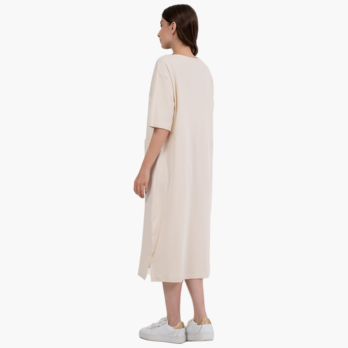 رينا  كريم متوسط الطول فستان-women-clothing-dresses-image-3