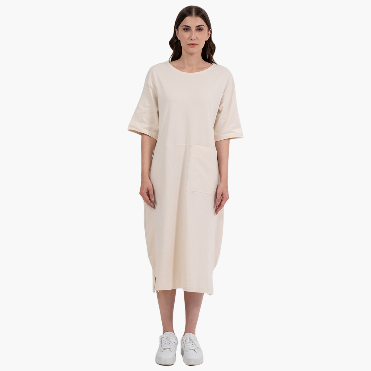 Rina Women Solid Front Pocket Midi Dress-women-clothing-dresses-image-4