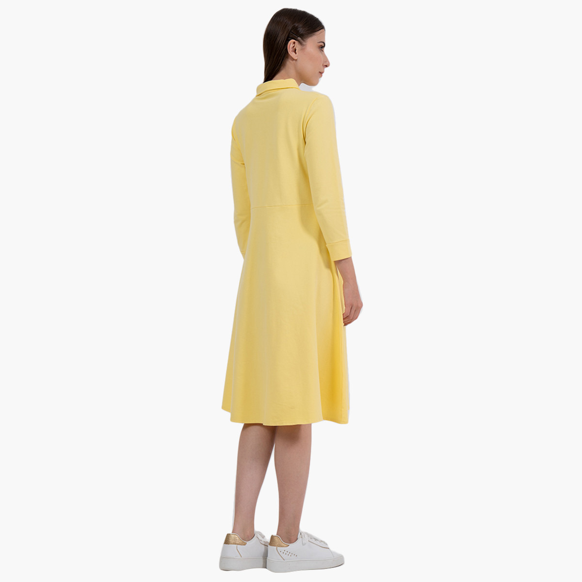 Rina Women Solid Collared Neck Midi Dress-women-clothing-dresses-image-3