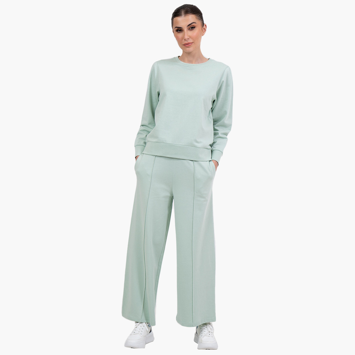 رينا  أخضر قميص من النوع الثقيل-women-clothing-hoodiesandsweatshirts-sweatshirts-image-1