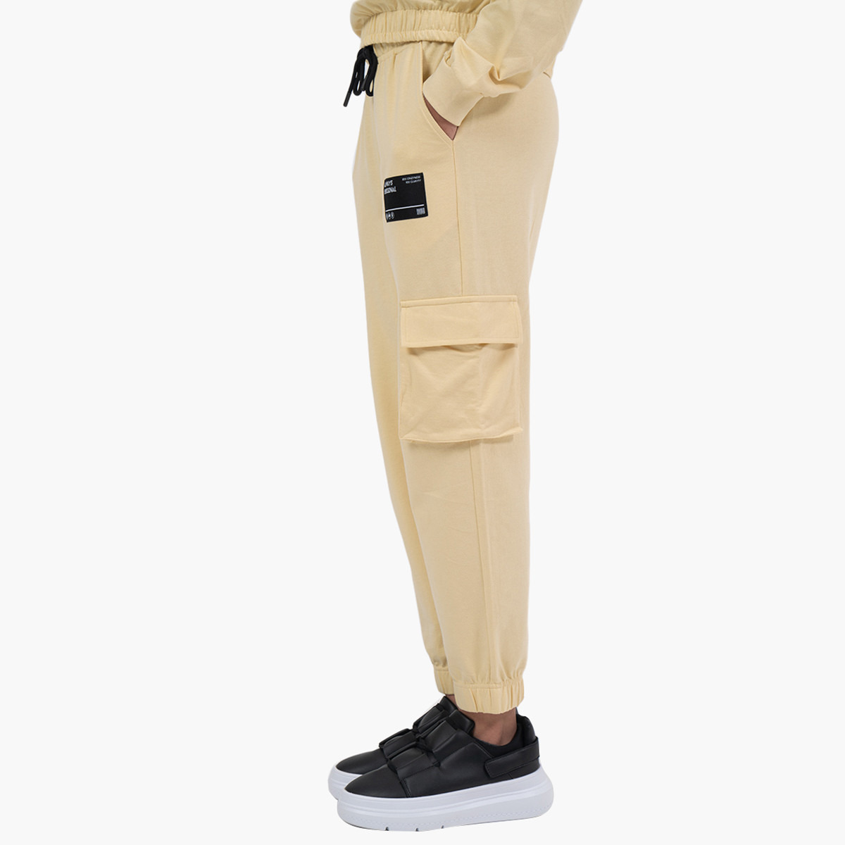 Rina Women Solid Drawstring Cargo Jogger-women-clothing-bottoms-joggers-image-2