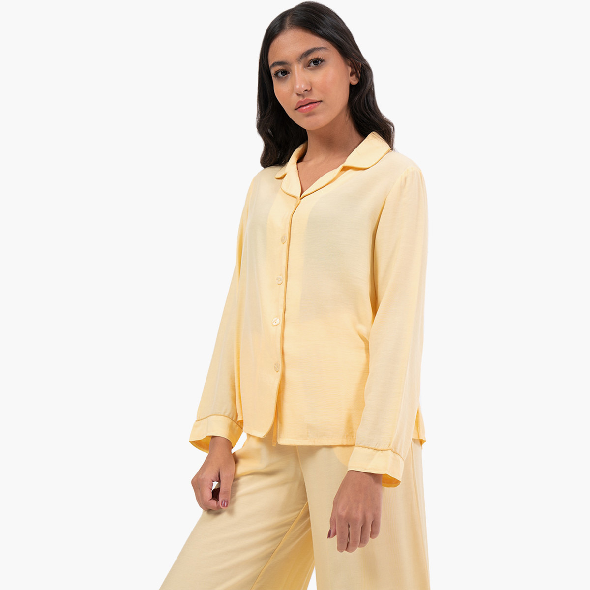 Set of 2 Rina Women Solid Shirt with Pyjama-women-clothing-nightwear-pyjamas-longsets-image-2