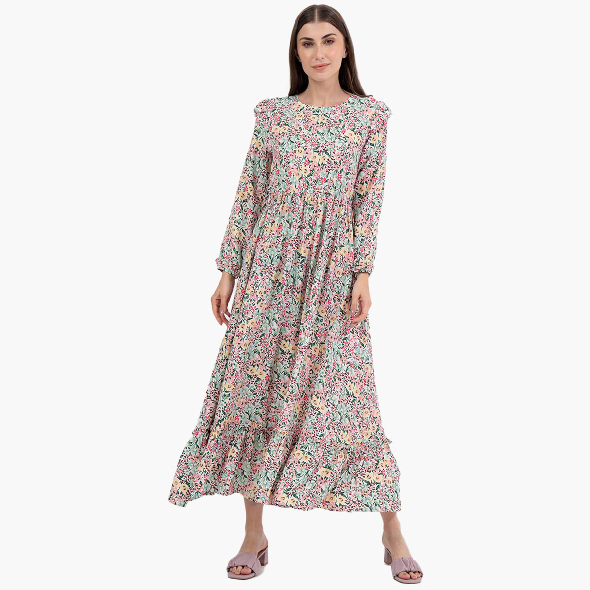 رينا متعدد الألوان طويل فستان-women-clothing-dresses-image-1