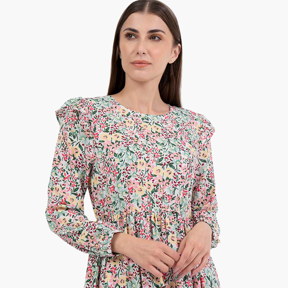رينا متعدد الألوان طويل فستان-women-clothing-dresses-image-2