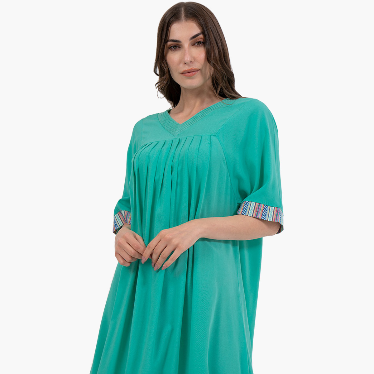 رينا  الأصفر متوسط الطول فستان-women-clothing-dresses-image-2