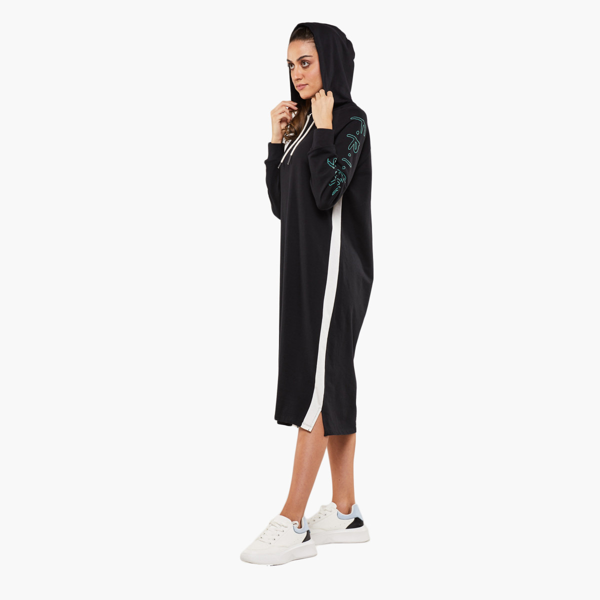 رينا  أسود متوسط الطول فستان-women-clothing-dresses-image-5