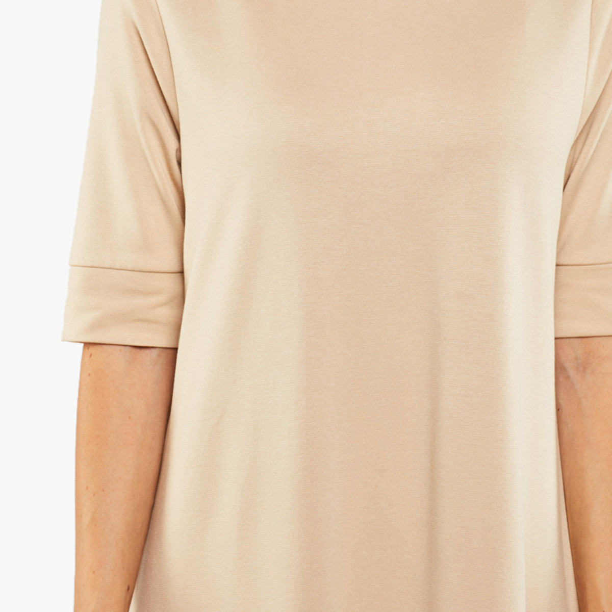 Rina Women Solid Round Neck Midi Dress-women-clothing-dresses-image-4