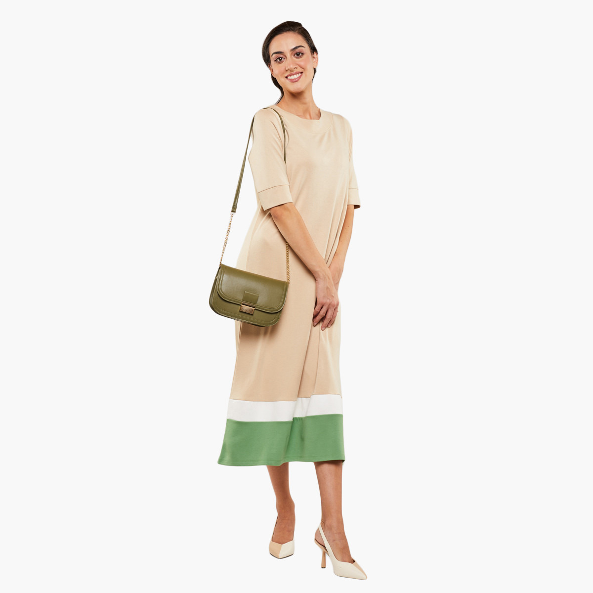 Rina Women Solid Round Neck Midi Dress-women-clothing-dresses-image-5
