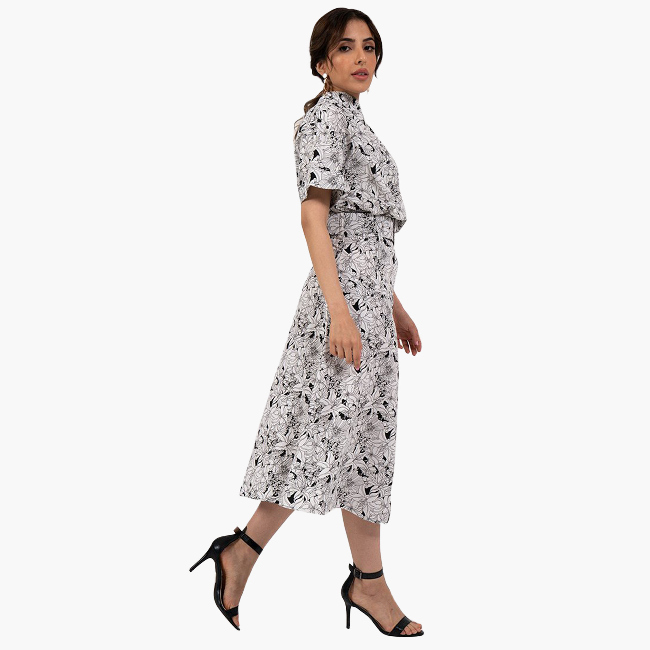 Rina Women Polyester and Cotton Floral White Midi Dress-women-clothing-dresses-image-1