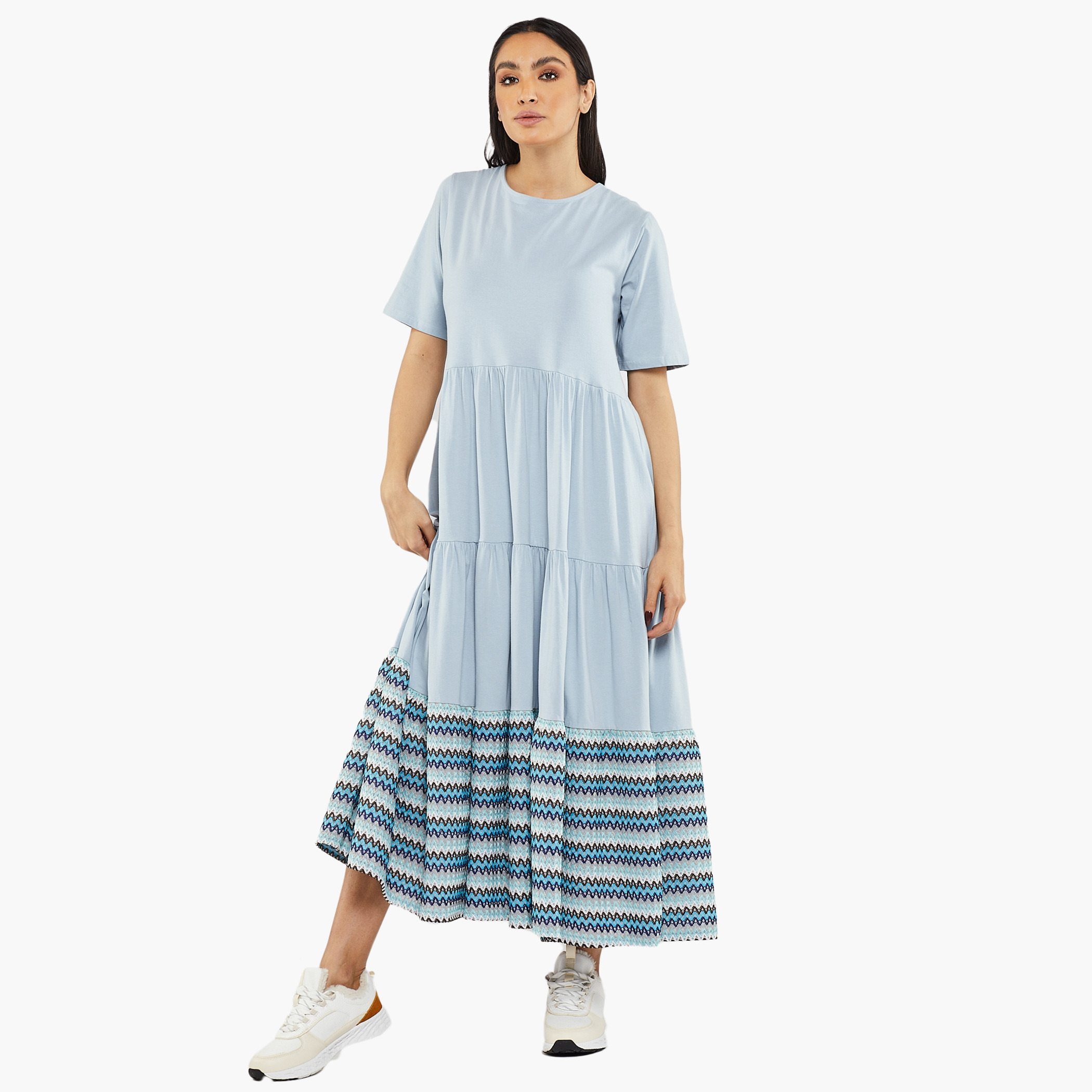 رينا  أزرق طويل فستان-women-clothing-dresses-image-1