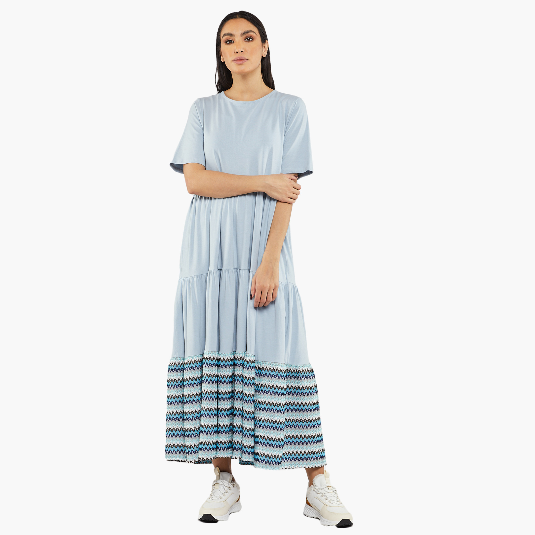 Rina Women Detailing Round Neck Maxi Dress-women-clothing-dresses-image-3