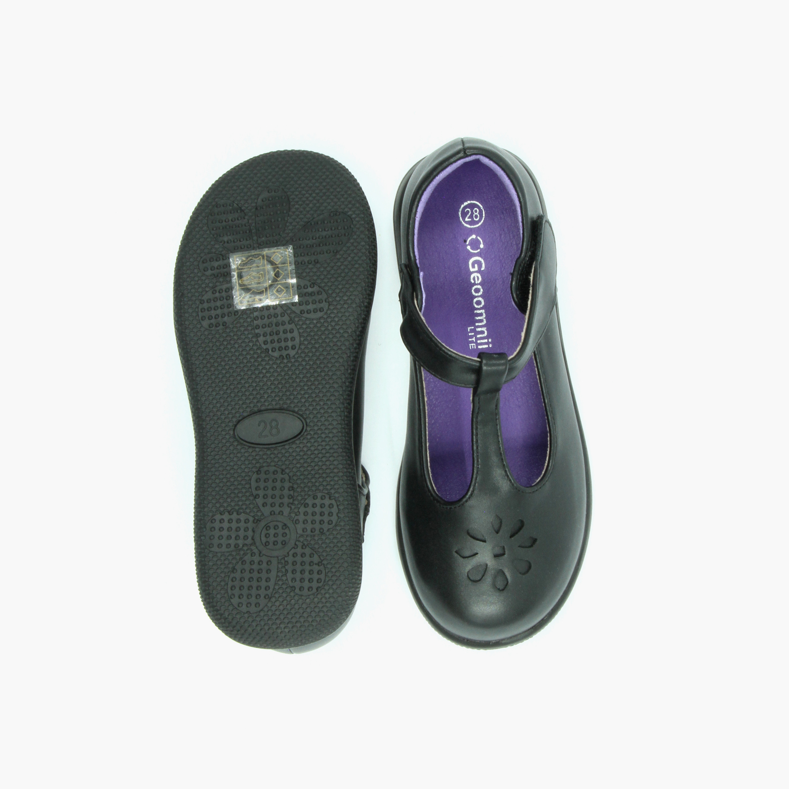 Geoomnii Girls Hook & Loop Faie 2 Mary Jane | 0118-10-girls-shoes-schoolshoes-image-3