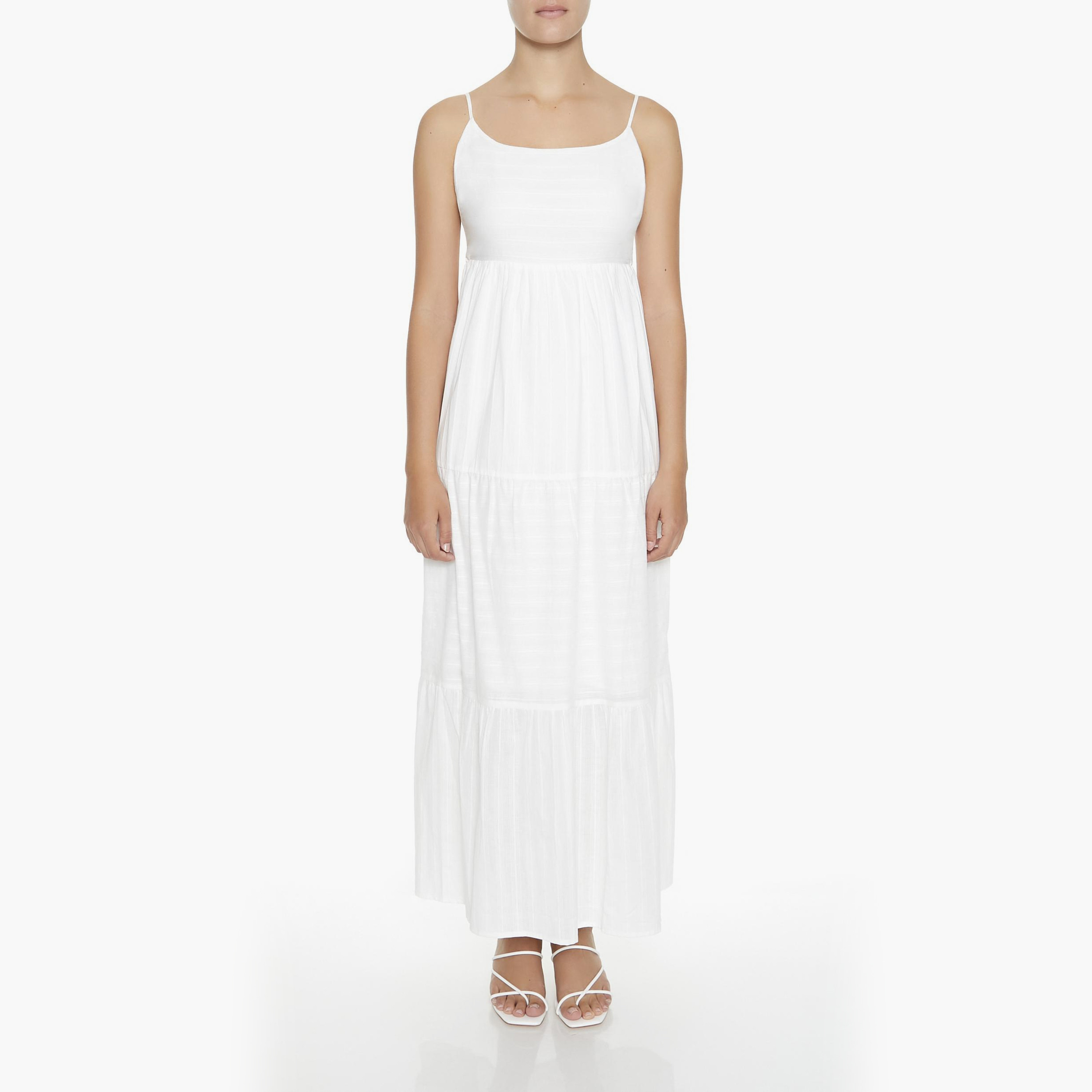 Forever 21 white maxi dress hotsell