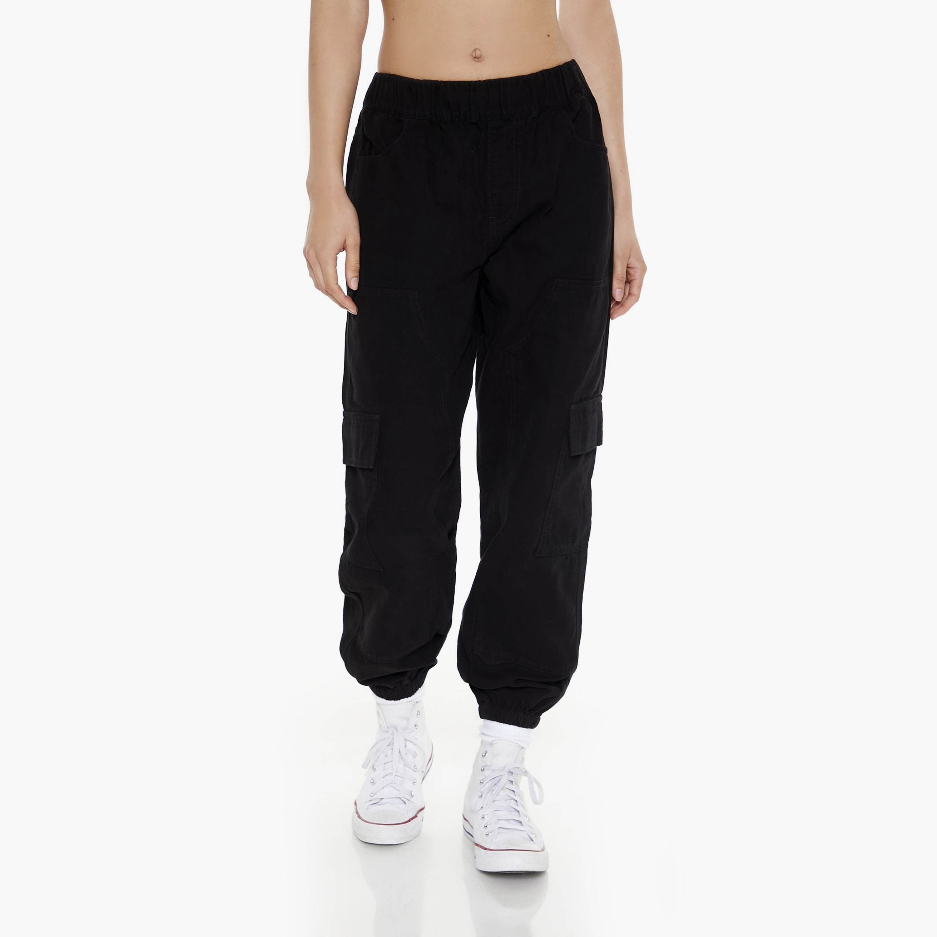 Buy Women s Forever 21 Plain Mid Rise Elasticated Waistband Women s Jogger Online Centrepoint UAE