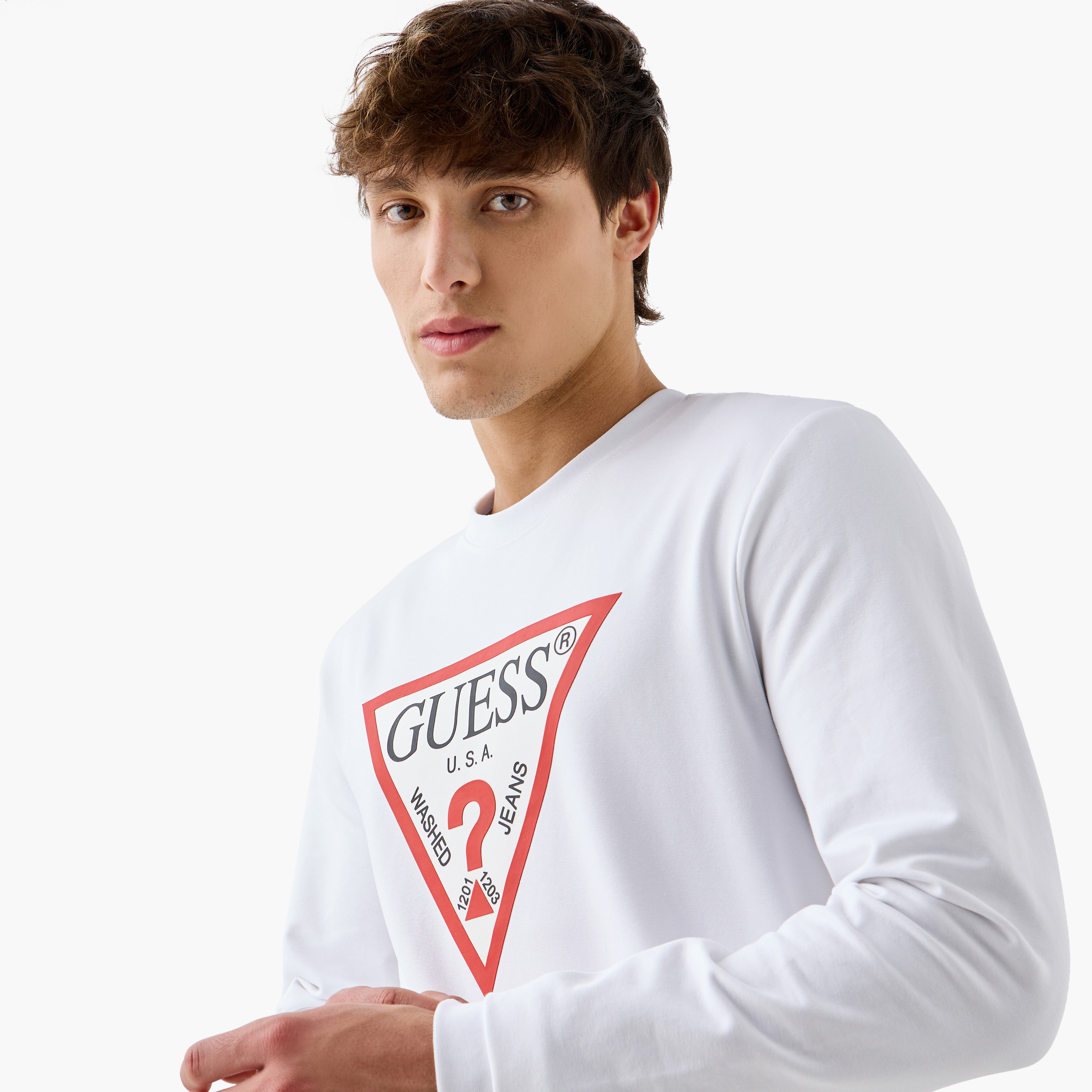 سويت شيرت بأكمام طويلة وطبعات شعار من جيس-men-winterwear-hoodiesandsweatshirts-image-4