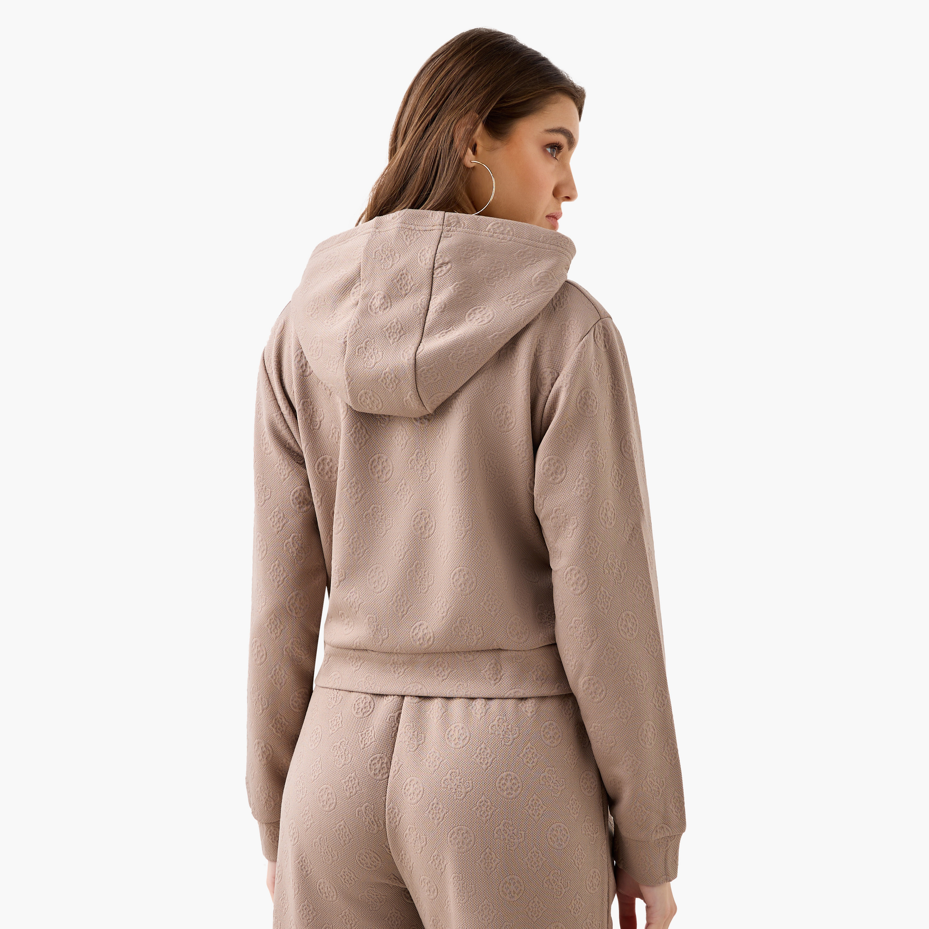 Guess Jacquard Hoodie with Long Sleeves-women-winterwear-hoodiesandsweatshirts-hoodies-image-3