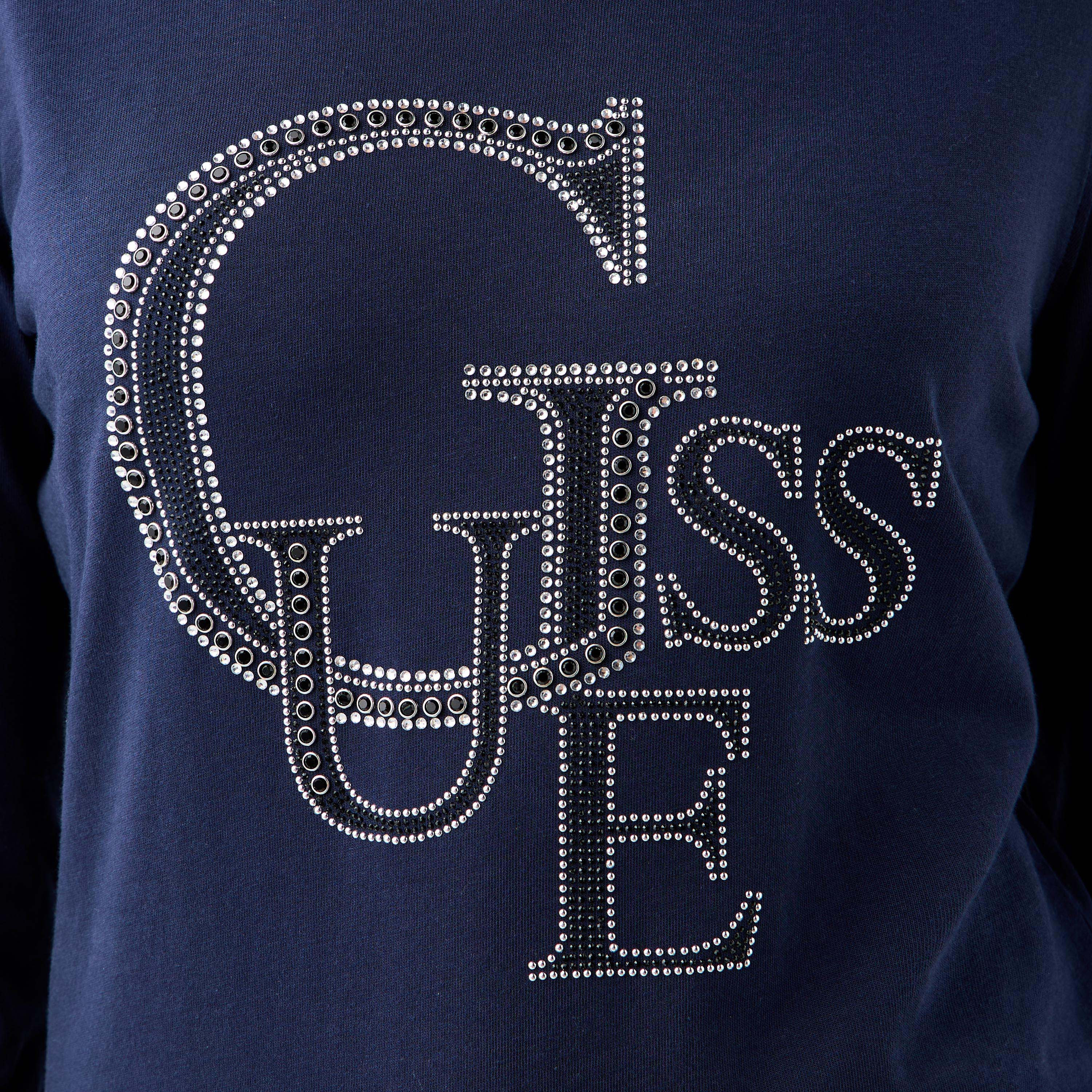 تيشيرت بتزيينات شعار وبياقة مستديرة وأكمام طويلة من جيس-women-clothing-tshirts-image-5