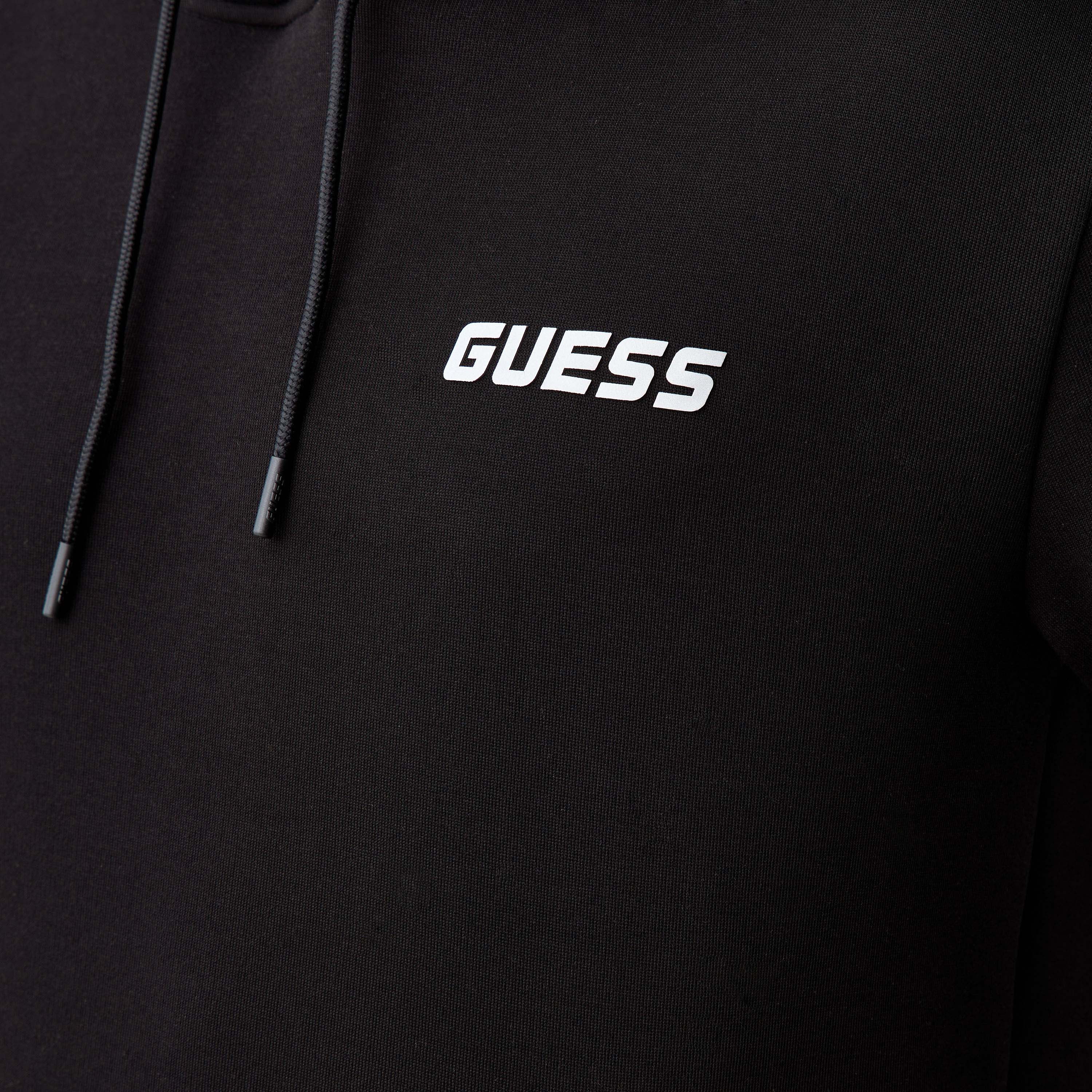 Guess Tape Detail Hoodie with Kangaroo Pocket and Long Sleeves-men-winterwear-hoodiesandsweatshirts-image-5