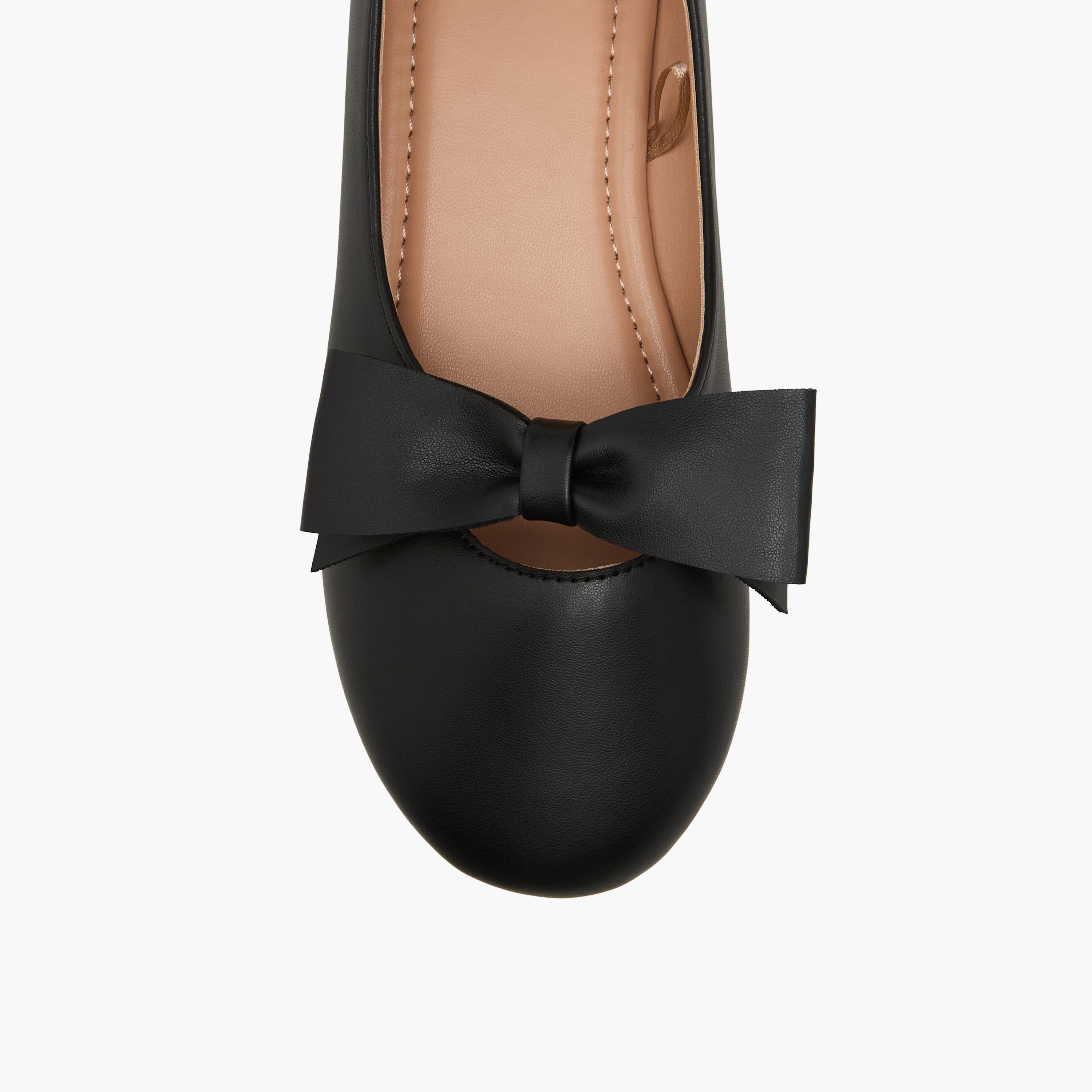 Little Missy Girls Bow Detail Ballerina Shoes-girls-shoes-ballerinas-image-4