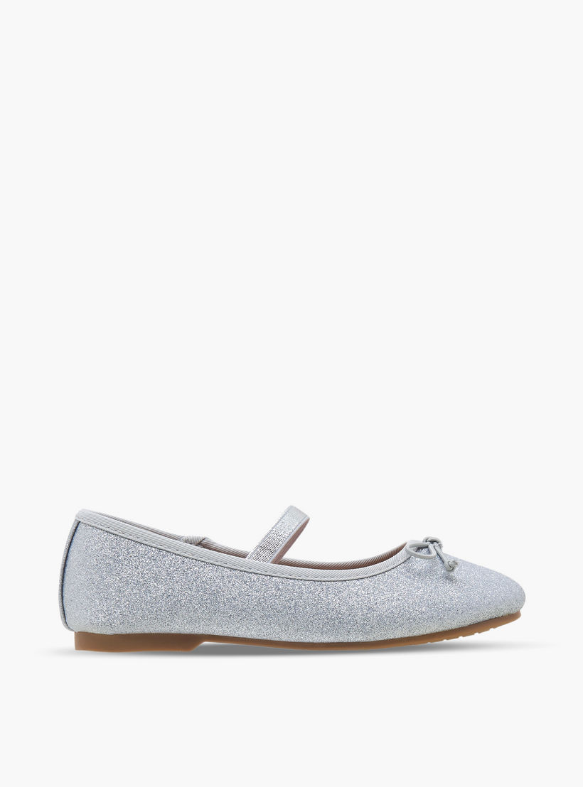 حذاء باليرينا بجليتر بارز الملمس للبنات من جونيورز-girls-shoes-ballerinas-image-3