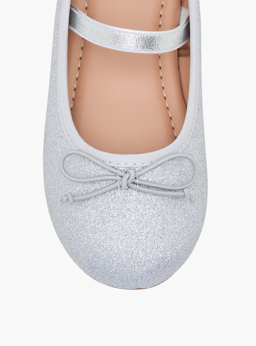 حذاء باليرينا بجليتر بارز الملمس للبنات من جونيورز-girls-shoes-ballerinas-image-4