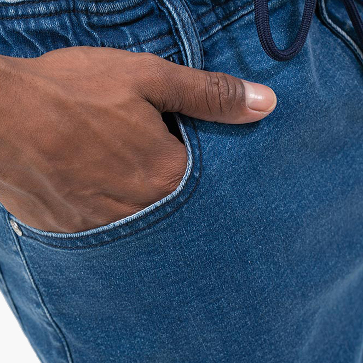 BlueAge Men Solid Mid-Rise Denim Jogger-men-clothing-bottoms-joggers-image-4