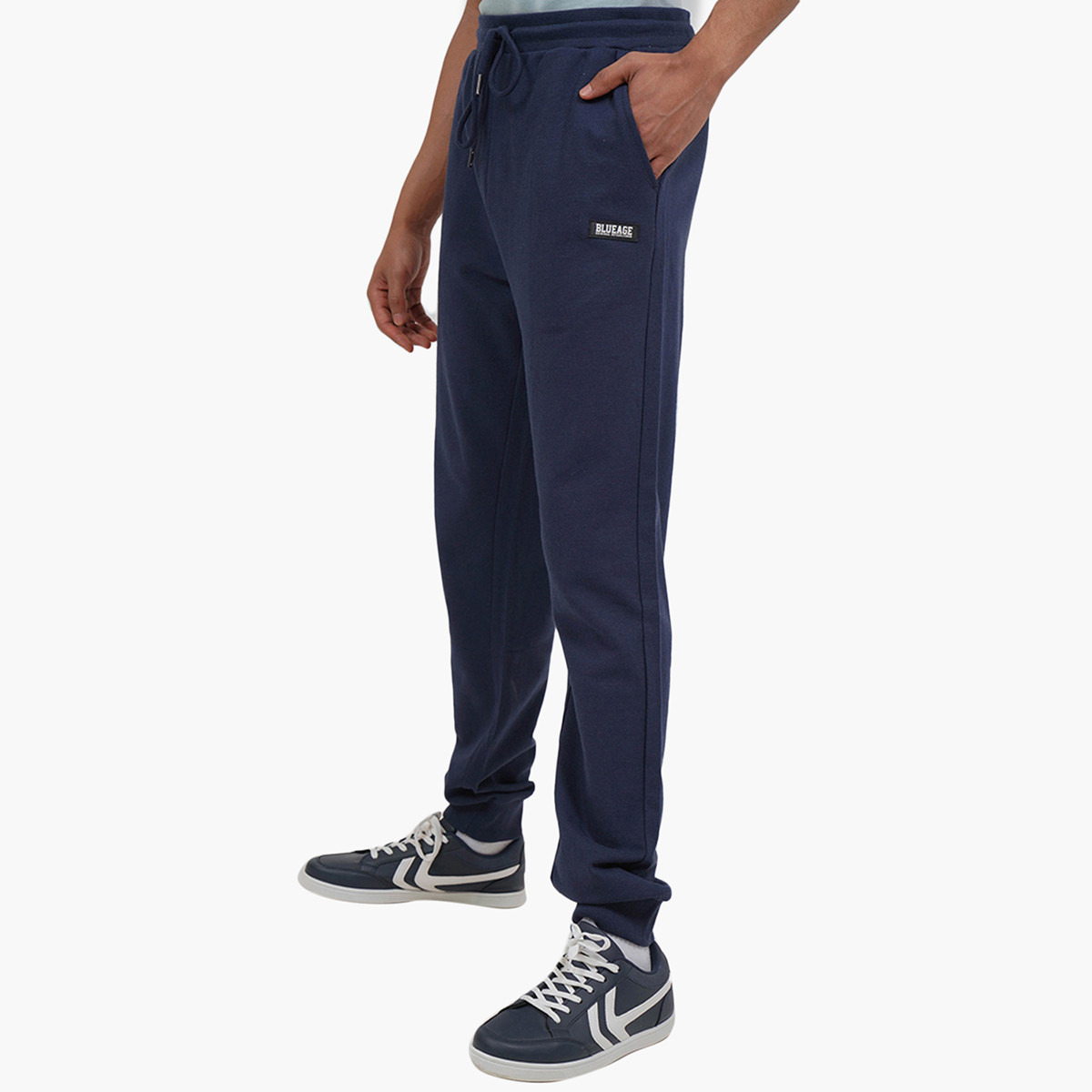 BlueAge Men Solid Jogger with Drawstring Closure-men-clothing-bottoms-joggers-image-1
