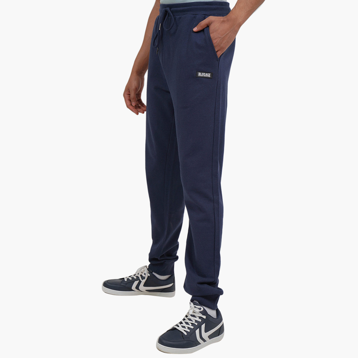 بلوايج أزرق بانت عداء ببطء-men-clothing-bottoms-joggers-image-1