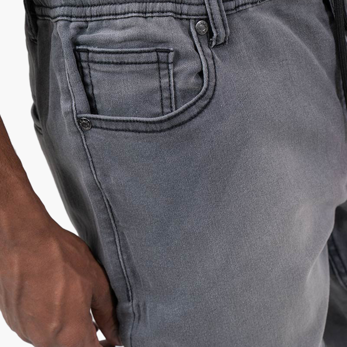 BlueAge Men Solid Mid-Rise Denim Jogger-men-clothing-bottoms-joggers-image-2