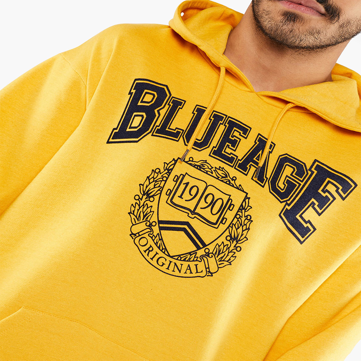 BlueAge Men Printed Kangaroo Pocket Hooded Sweatshirt-men-winterwear-hoodiesandsweatshirts-image-3