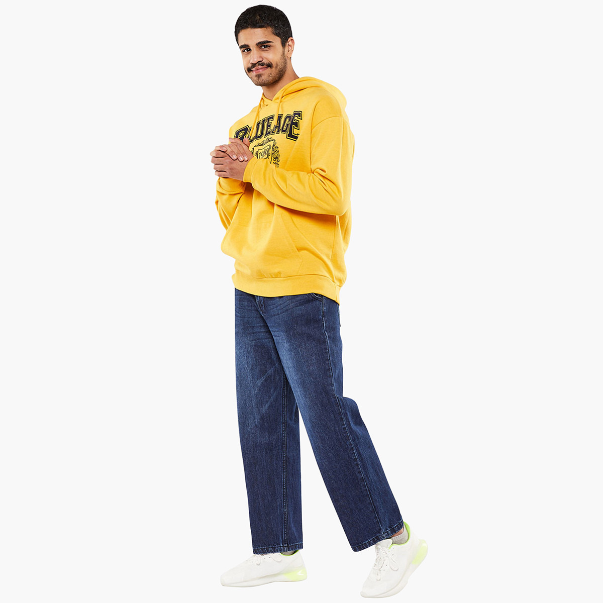BlueAge Men Printed Kangaroo Pocket Hooded Sweatshirt-men-winterwear-hoodiesandsweatshirts-image-5