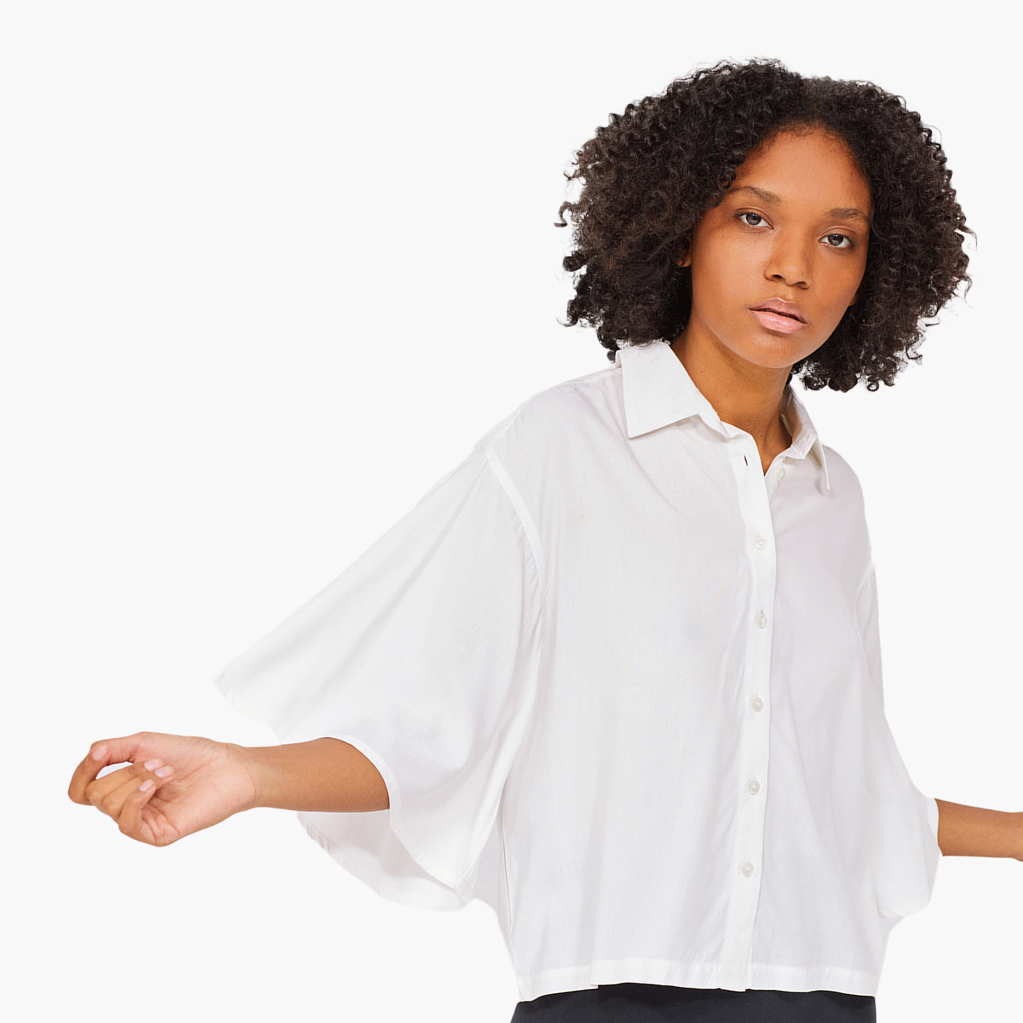 BlueAge Cotton Mix Solid Women White Blouse-women-clothing-shirtsandblouses-blouses-image-1