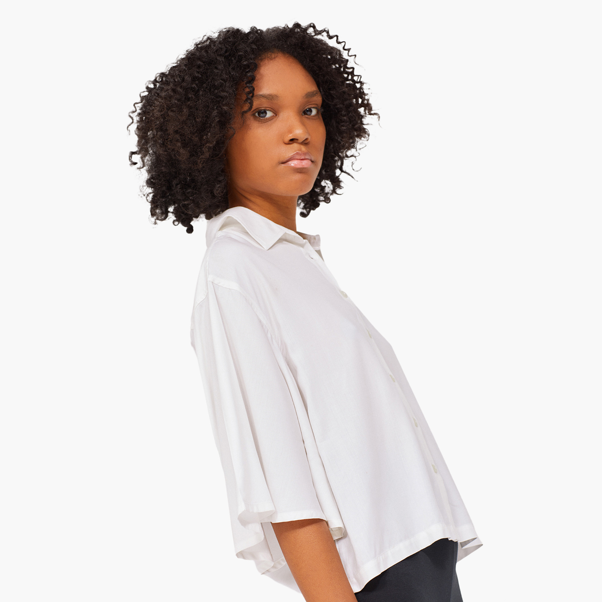 BlueAge Cotton Mix Solid Women White Blouse-women-clothing-shirtsandblouses-blouses-image-2