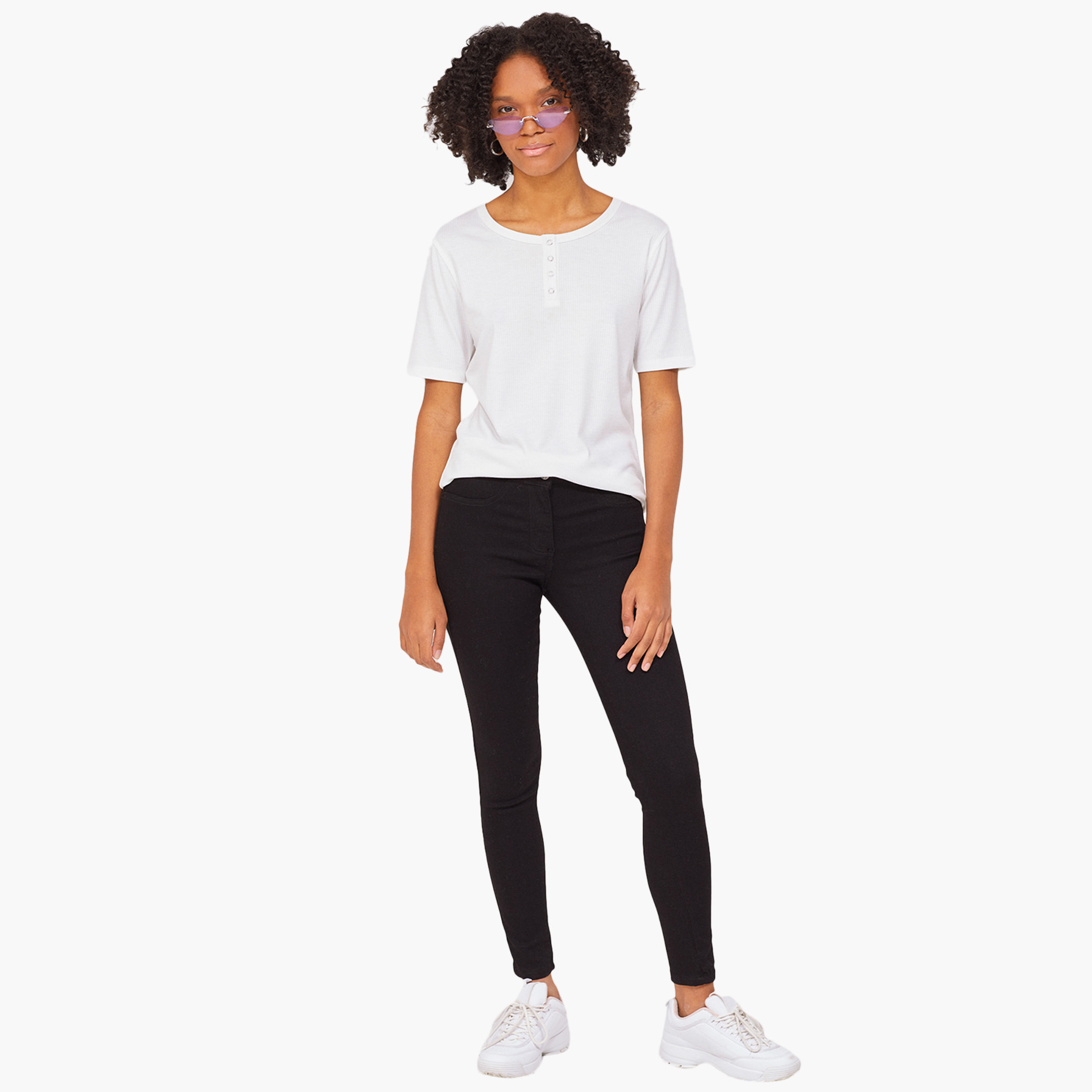 BlueAge Cotton Mix Solid Women Black Jegging-women-clothing-bottoms-leggings-image-4