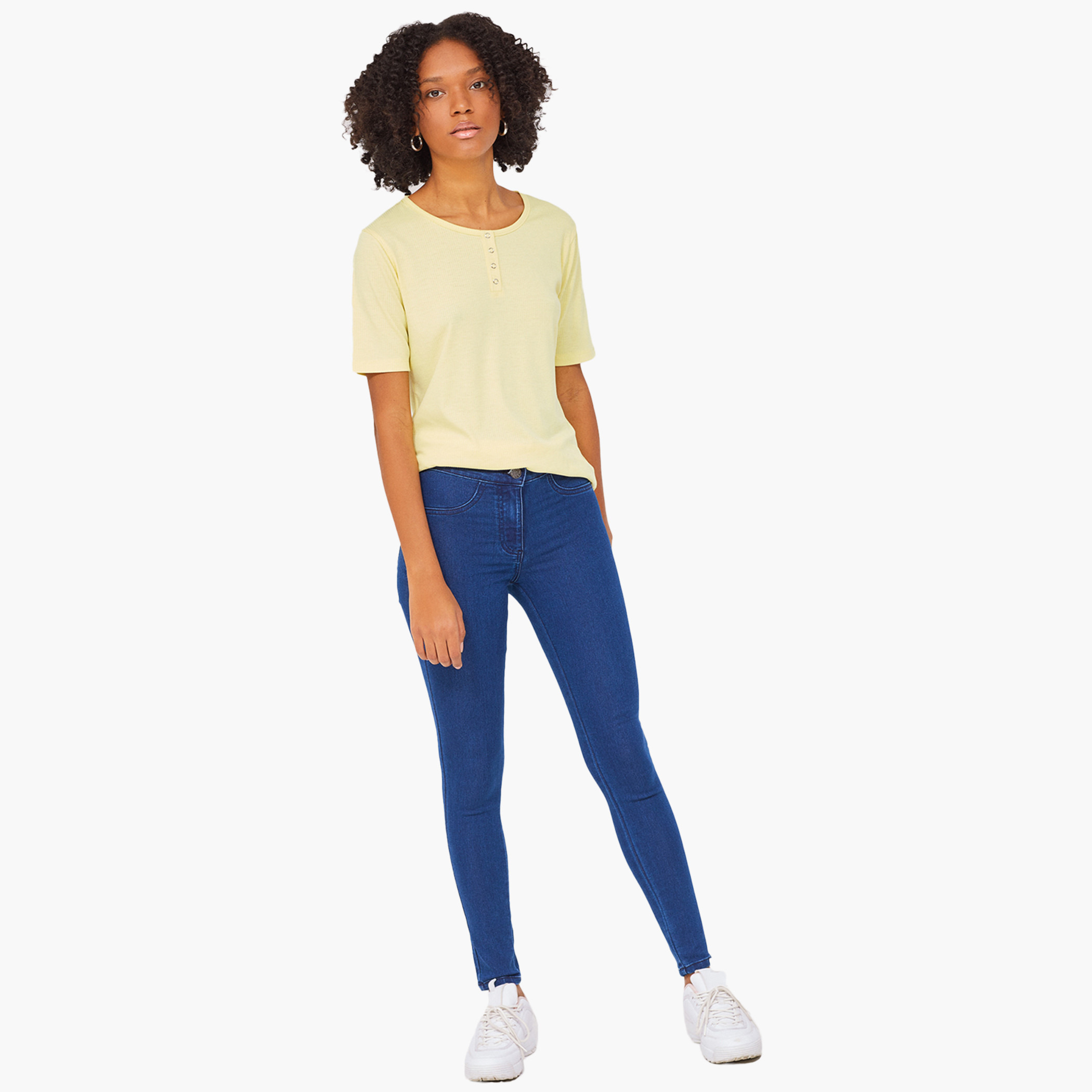 BlueAge Cotton Mix Solid Women Blue Denim Department Jegging-women-clothing-bottoms-leggings-image-4