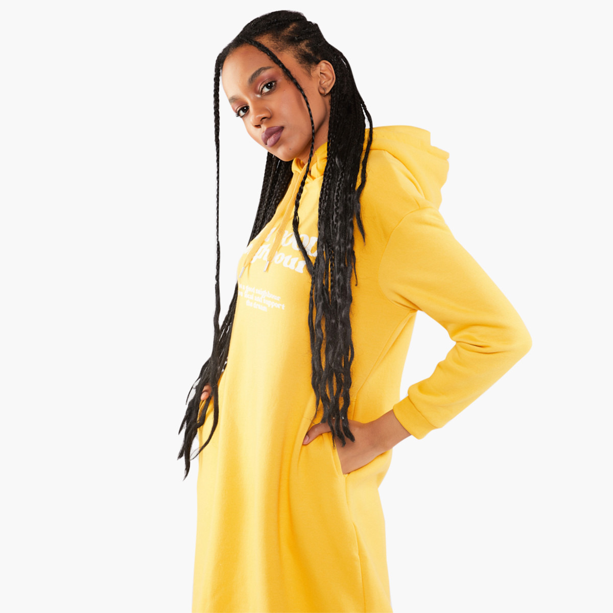 بلوايج الأصفر متوسط الطول فستان-women-clothing-dresses-image-5