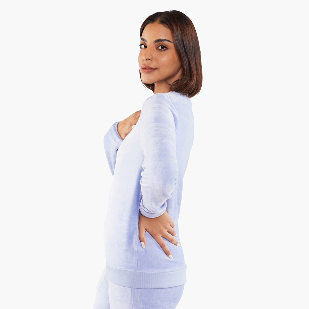 BlueAge Women Solid Loungewear Sweatshirt-women-clothing-nightwear-pyjamas-tops-image-1
