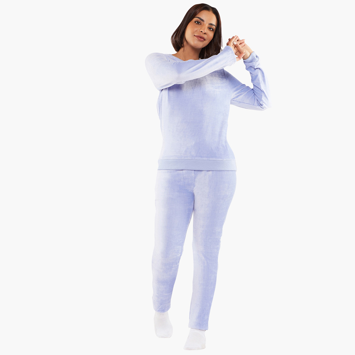 BlueAge Women Solid Loungewear Sweatshirt-women-clothing-nightwear-pyjamas-tops-image-4