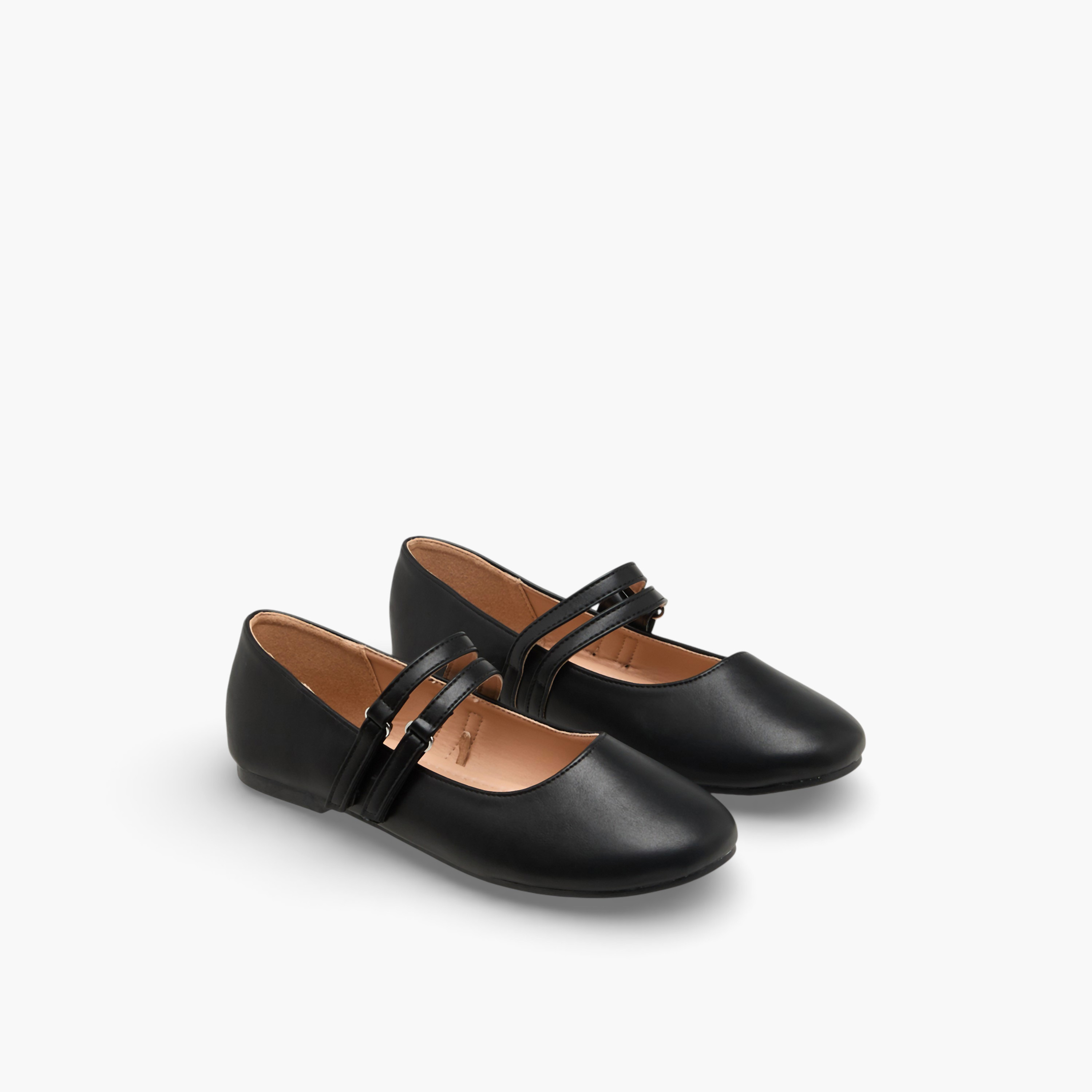 حذاء ماري جين بشريط إغلاق لاصق للبنات من ليتل ميسي-girls-shoes-maryjanes-image-1