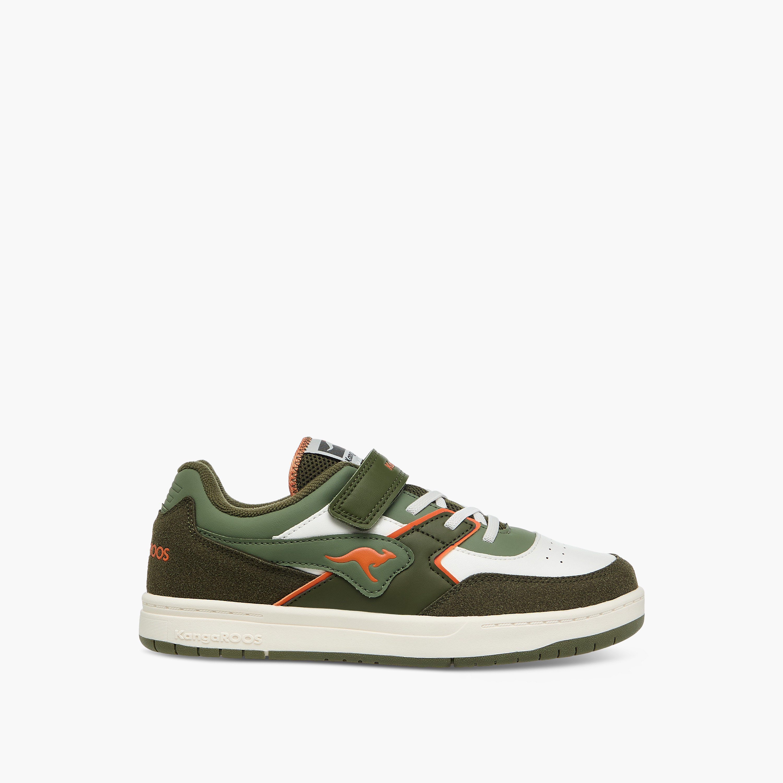 KangaROOS Women's Panelled Sneakers with Hook and Loop Closure-women-shoes-sneakers-image-3