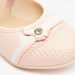 Kidy Studded Round Toe Ballerina Shoes with Elasticated Strap-Girl%27s Ballerinas-thumbnailMobile-4