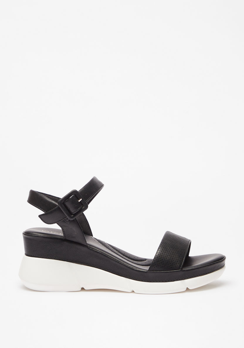 Buy Women's Le Confort Textured Sandals with Buckle Closure and Wedge ...